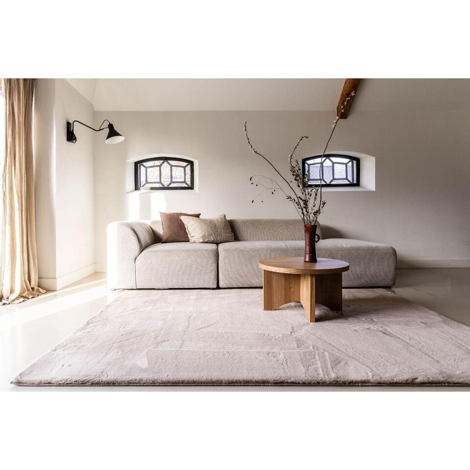 Interieur05 Hoogpolig Vloerkleed Lux Beige - 290 X 200 Cm
