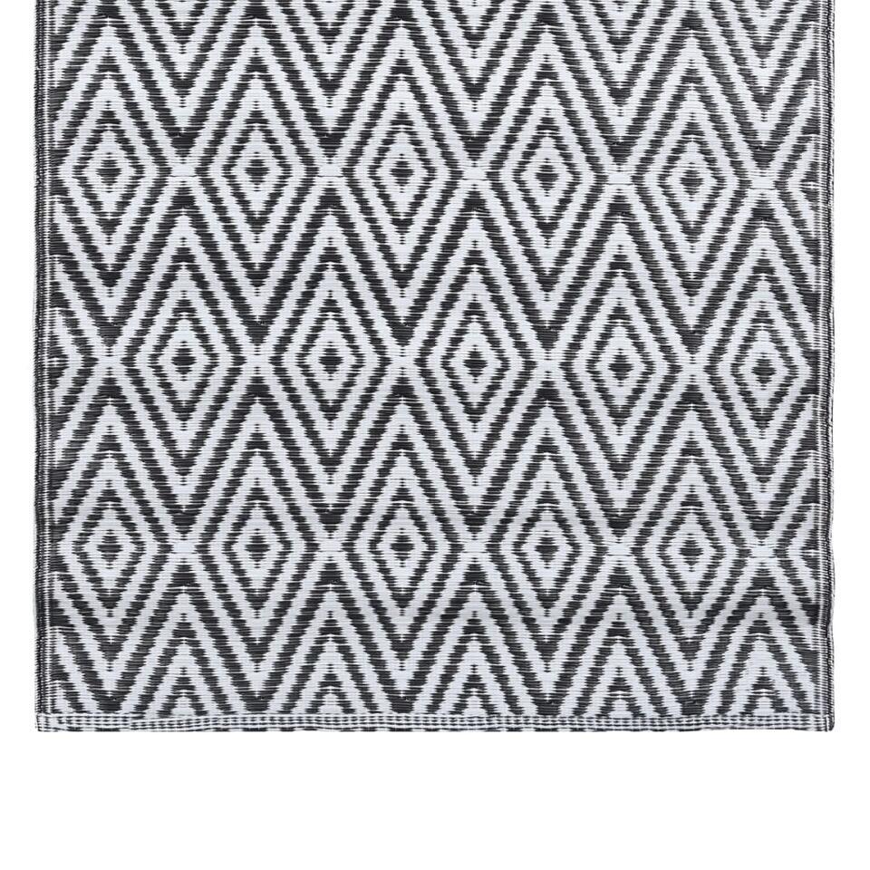  VidaXL Buitenkleed 120x180 Cm PP Wit En Zwart