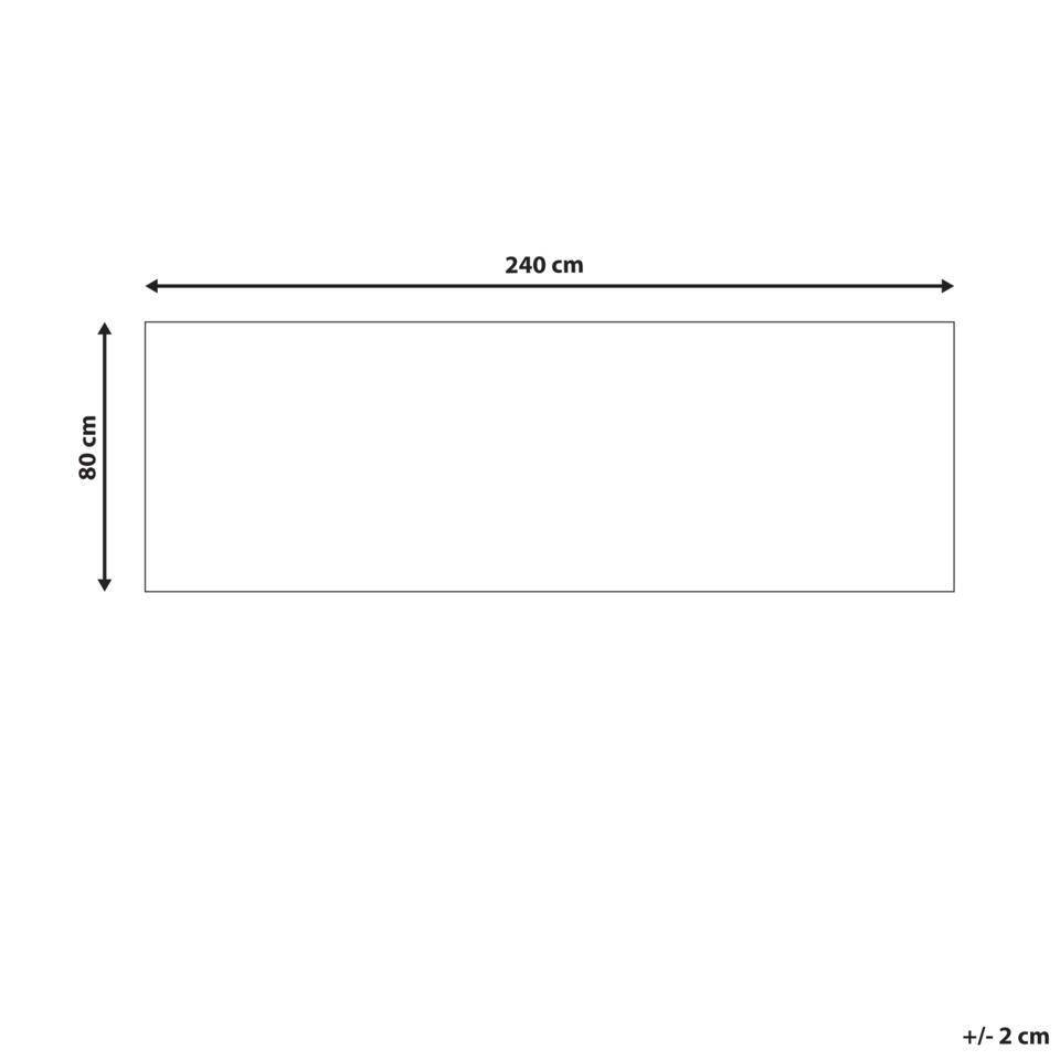  KOTTAR - Loper - Grijs - 80 X 240 Cm - Polyester