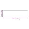  VidaXL - Tapijtloper - Zilver - Stof - 80 X 300 Cm