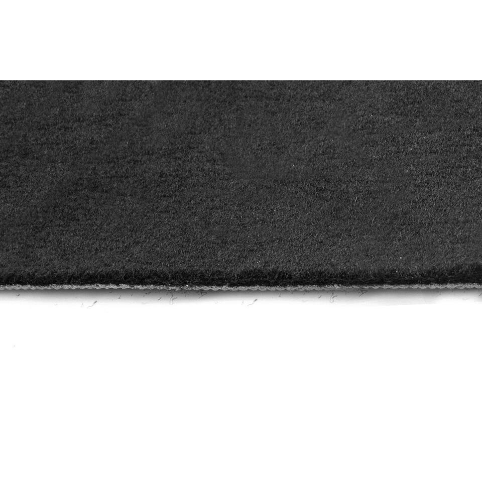  Tapijt Loper Dakar - Breedte 100 Cm - 5 Mm Dik - Zwart