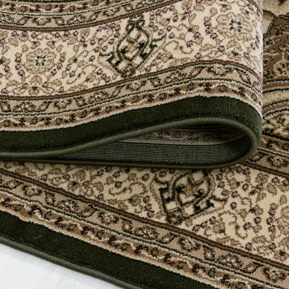  Isfahan Oosters Klassiek Laagpolig Vloerkleed Groen - 300x400 CM