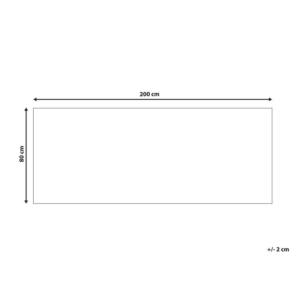  Beliani Loper - KOTTAR Grijs Polyester 80x200 Cm