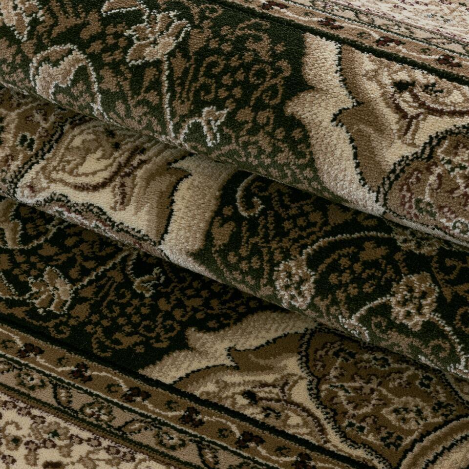  Isfahan Oosters Klassiek Laagpolig Vloerkleed Groen - 300x400 CM
