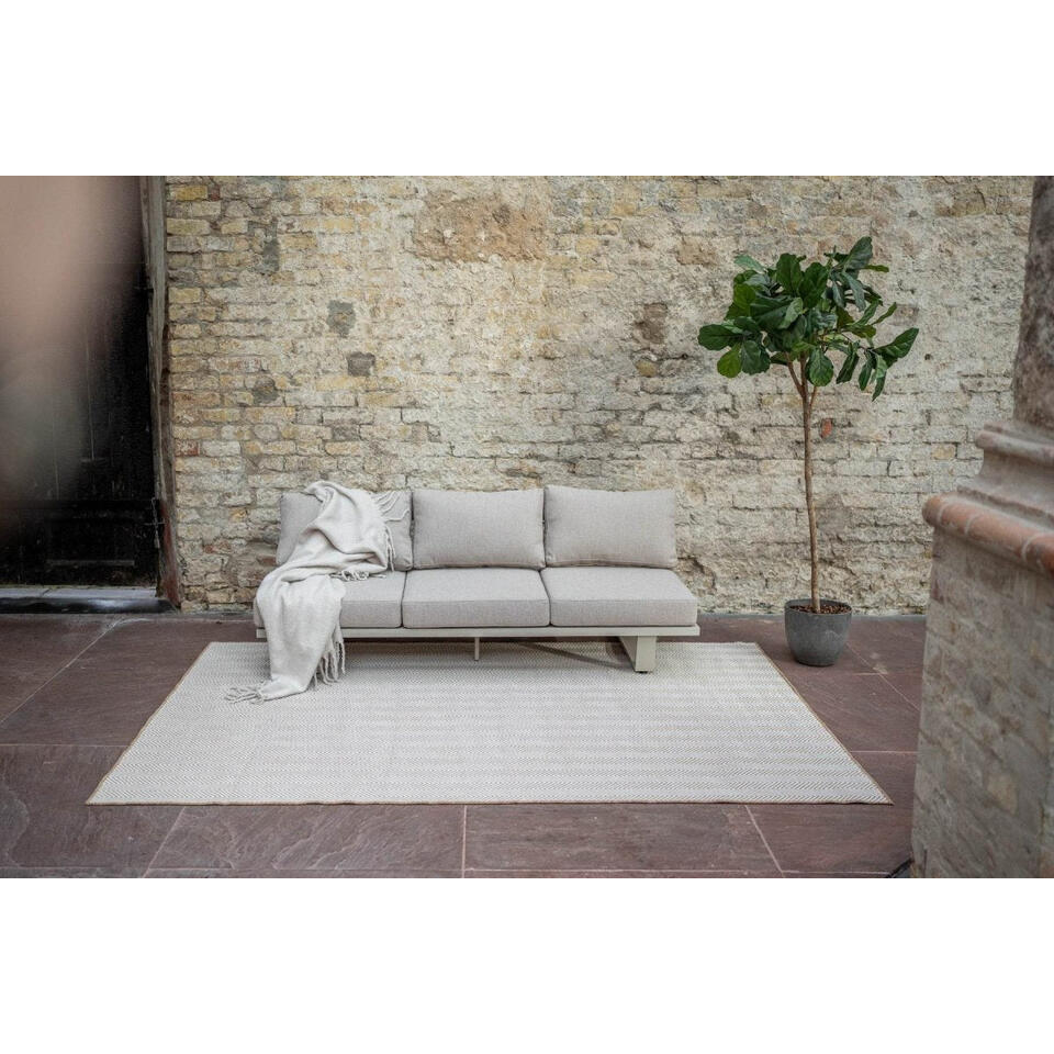  Interieur05 Jute Buitenkleed Naturel Zigzag - 340 X 240 Cm