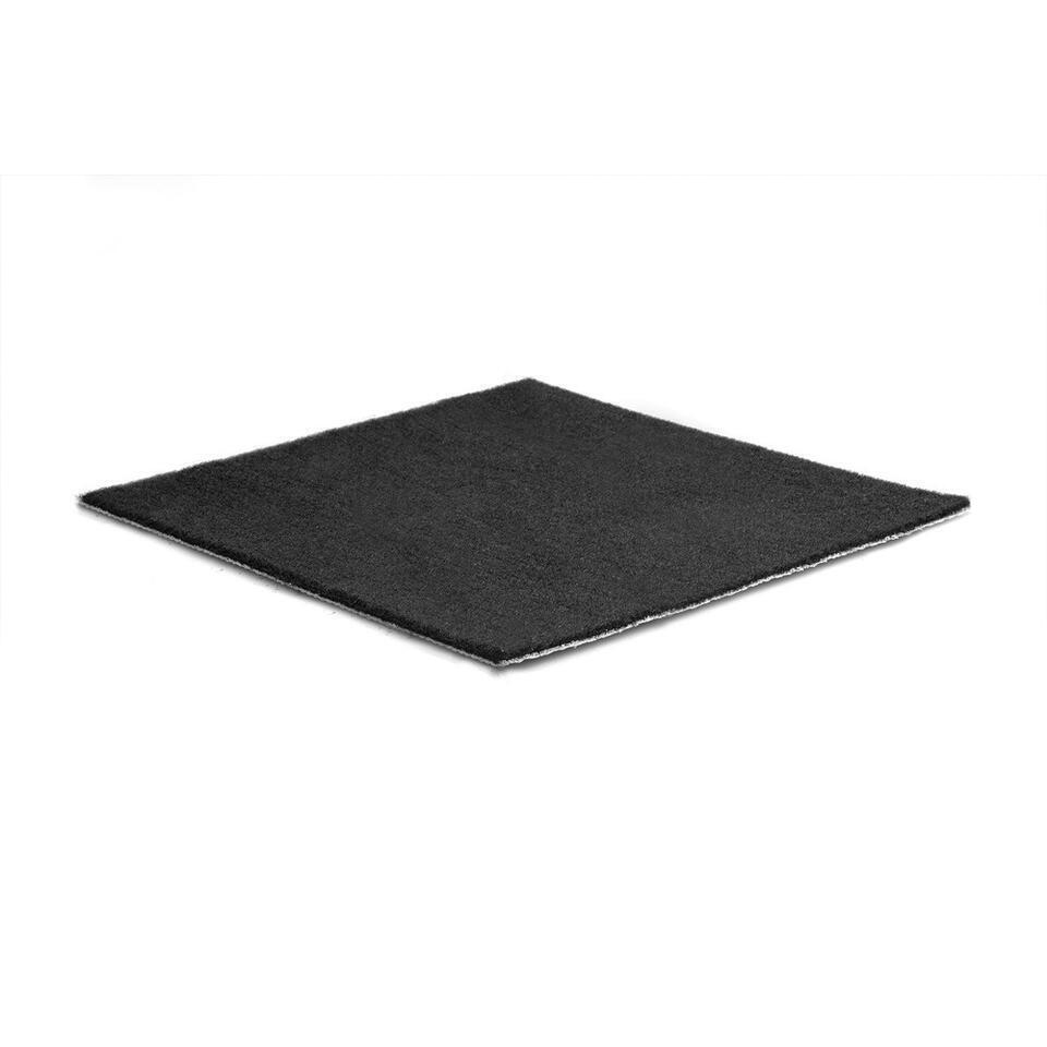  Tapijt Loper Dakar - Breedte 100 Cm - 5 Mm Dik - Zwart