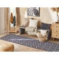  Beliani Loper - KARUNGAL Zwart Polyester 80x240 Cm