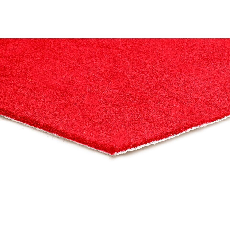  Tapijt Loper Dakar - Breedte 100 Cm - 5 Mm Dik - Rood