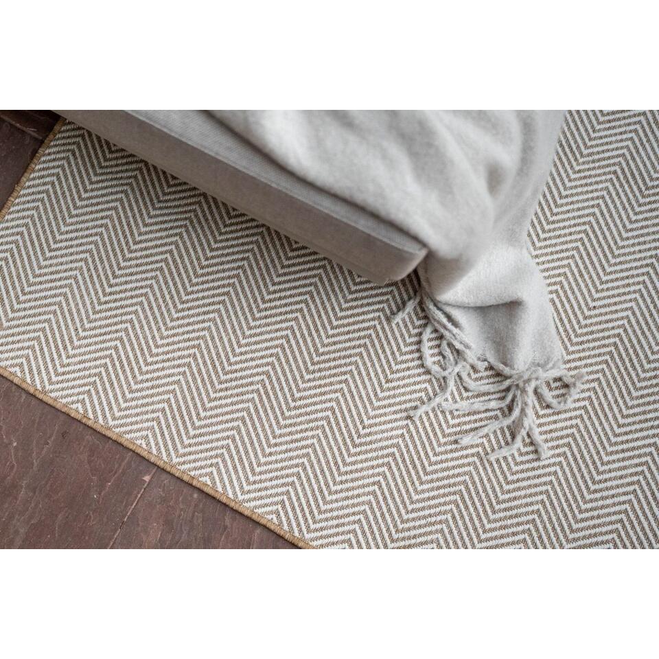  Interieur05 Jute Buitenkleed Naturel Zigzag - 340 X 240 Cm