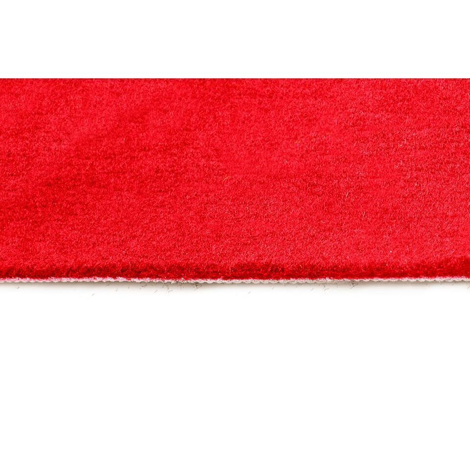 Tapijt Loper Dakar - Breedte 200 Cm - 5 Mm Dik - Rood