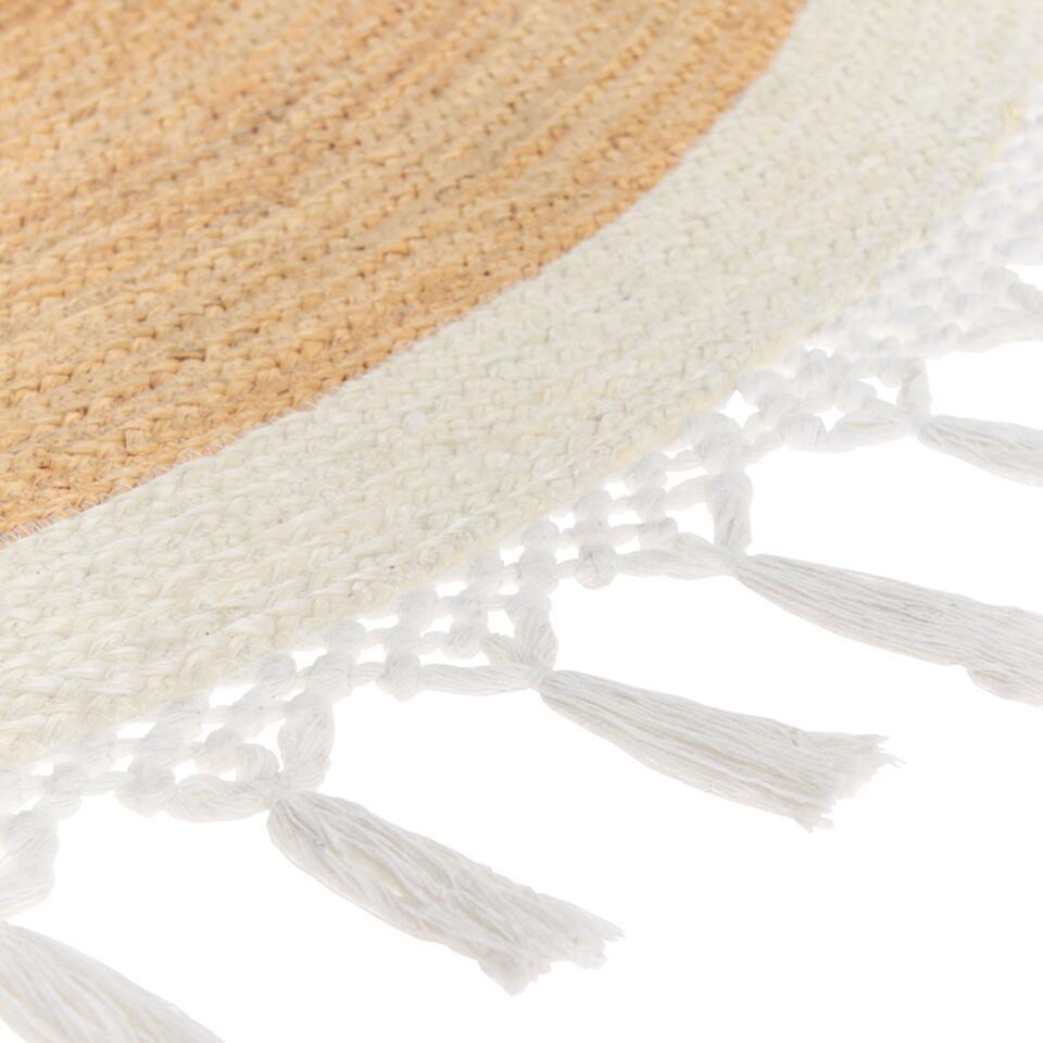  MARTS - Vloerkleed - Beige/Wit - 200 Cm - Jute