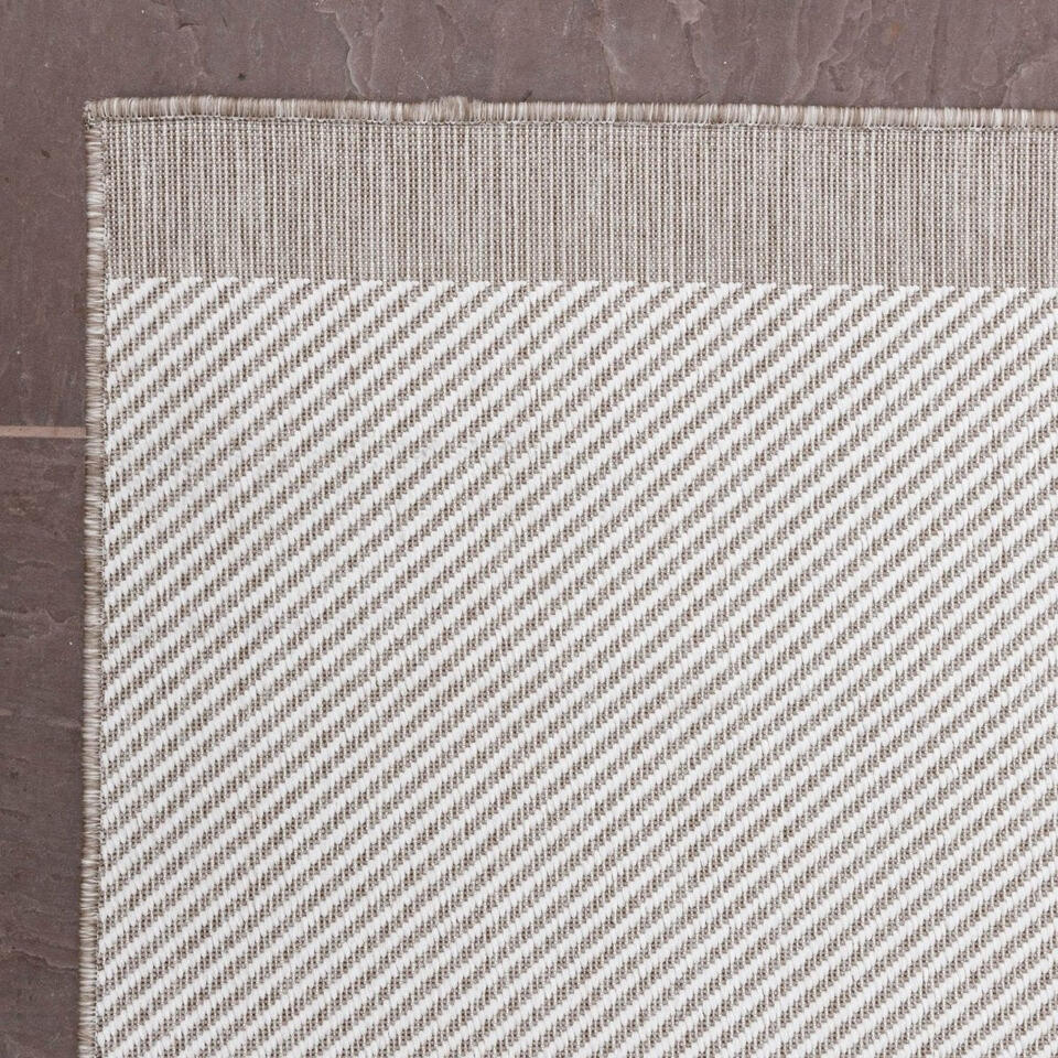  Eva Interior Buitenkleed Border Naturel/wit - 340 X 240 Cm