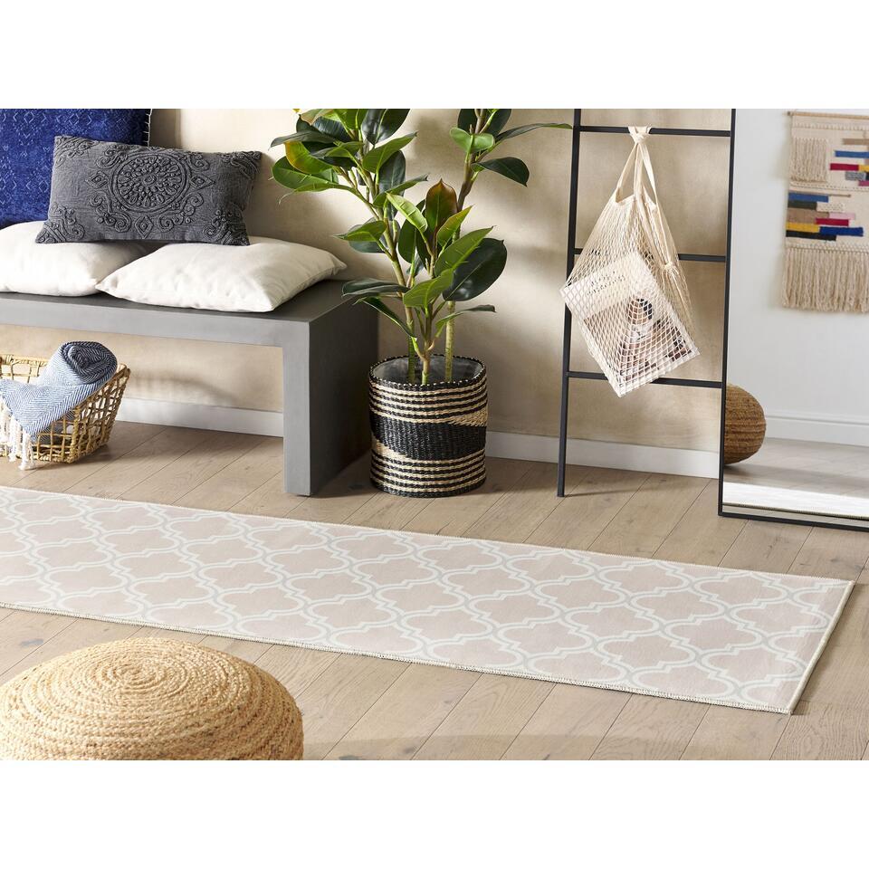  KADAYAL - Loper - Beige - 60 X 200 Cm - Polyester