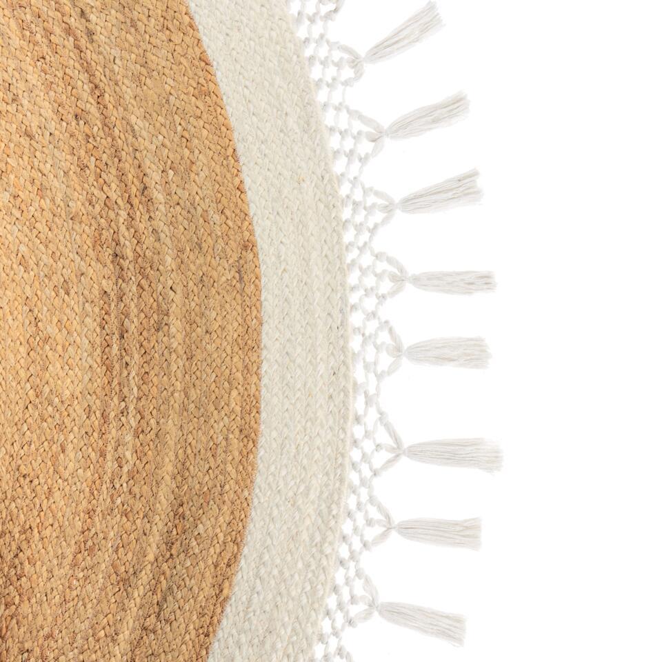  MARTS - Vloerkleed - Beige/Wit - 200 Cm - Jute