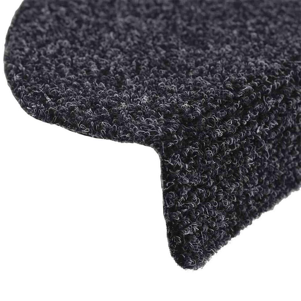  VidaXL - Trapmat - Zwart - Polypropyleen - 56 X 17 X 3 Cm - 5 Stuks