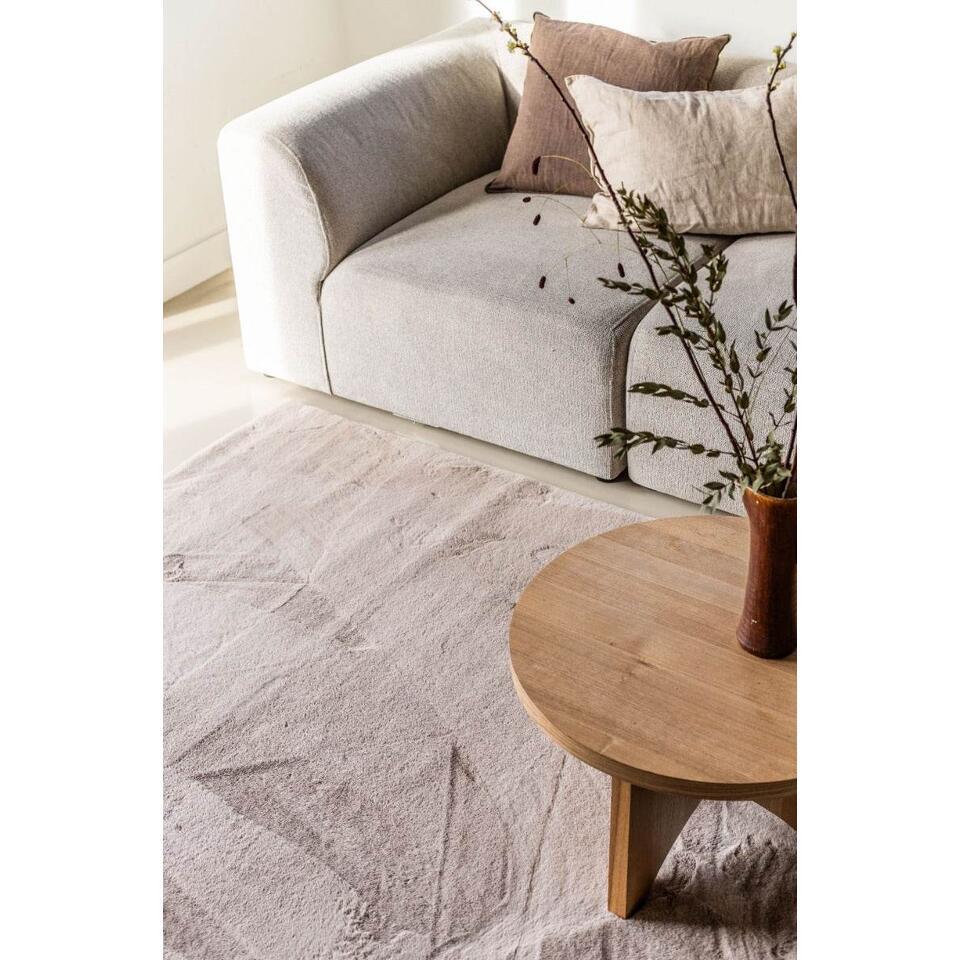  Interieur05 Hoogpolig Vloerkleed Lux Beige - 290 X 200 Cm