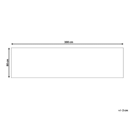  Beliani Loper - SAIKHEDA Wit Polyester 80x240 Cm