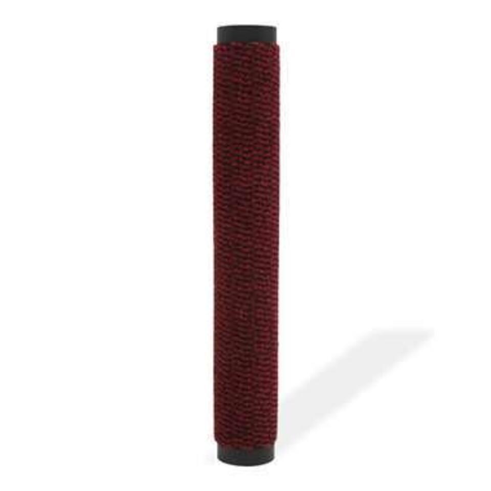  VidaXL - Deurmat - Rood - Stof - 60 X 90 Cm