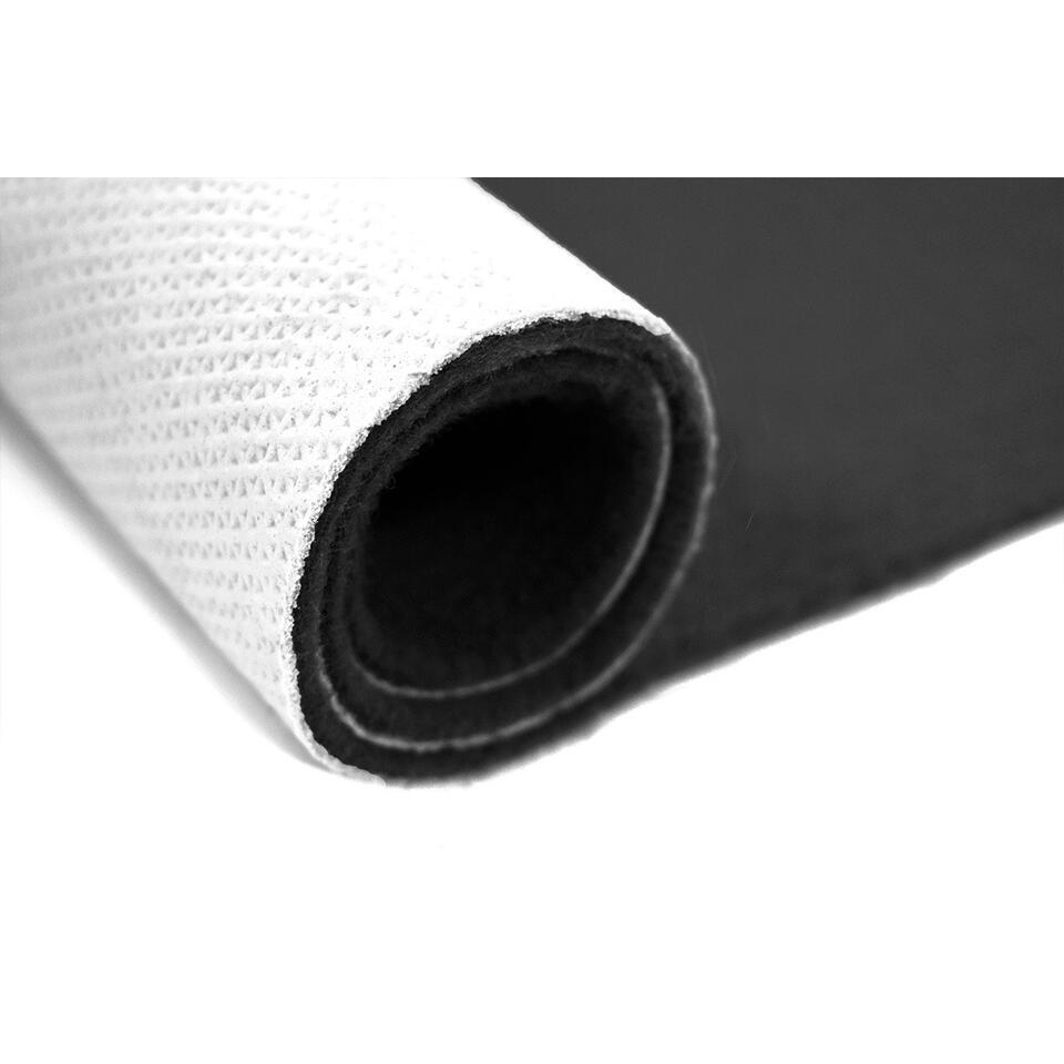  Tapijt Loper Dakar - Breedte 100 Cm - 5 Mm Dik - Zwart