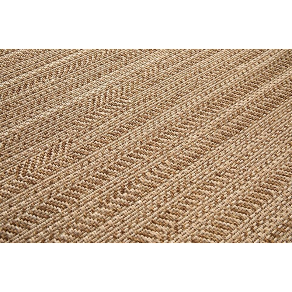 Interieur05 Buitenkleed Jute Outdoor Beige/bruin - 290 X 200 Cm