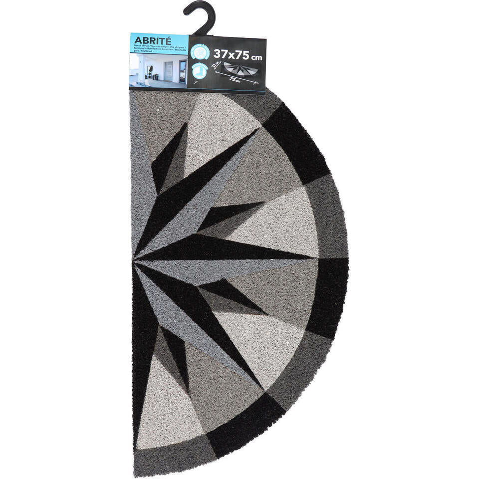 Merkloos Luance Cozy Step Deurmat - Anti Slip - Half Maan - 75 X 37 Cm