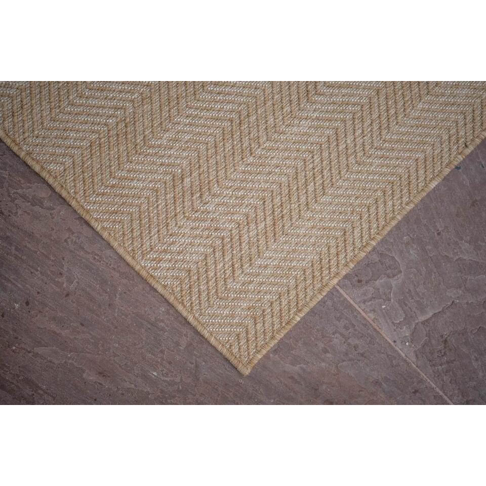 Interieur05 Jute Buitenkleed Naturel Zigzag - 340 X 240 Cm