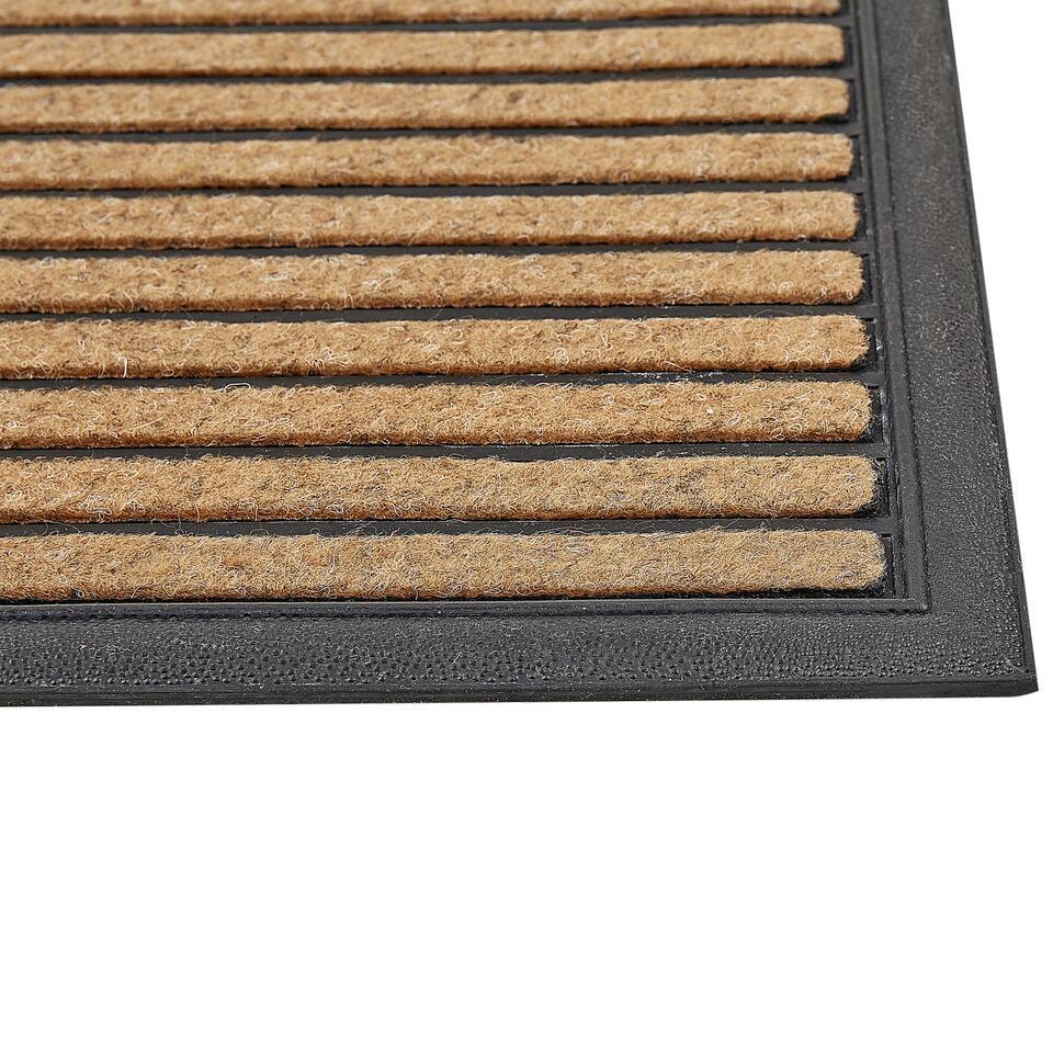  ZAGROS - Deurmat - Natuurlijk/Zwart - 40 X 60 Cm - Polyester