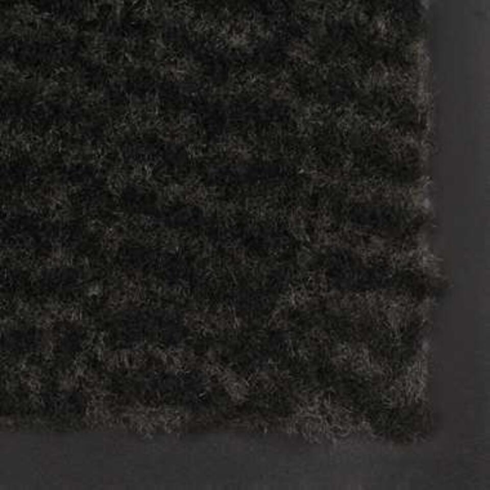  VidaXL Droogloopmat Rechthoekig Getuft 80x120 Cm Zwart