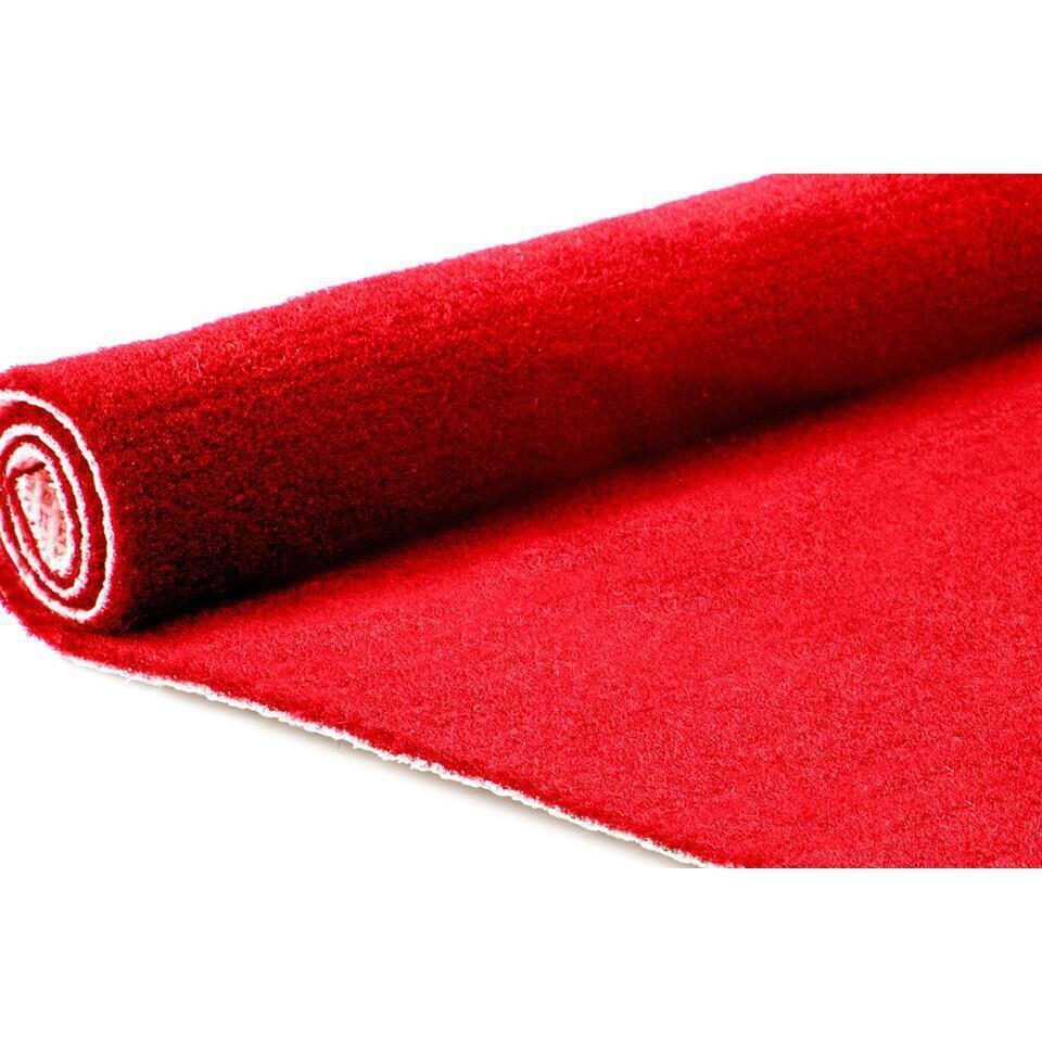  Tapijt Loper Dakar - Breedte 100 Cm - 5 Mm Dik - Rood