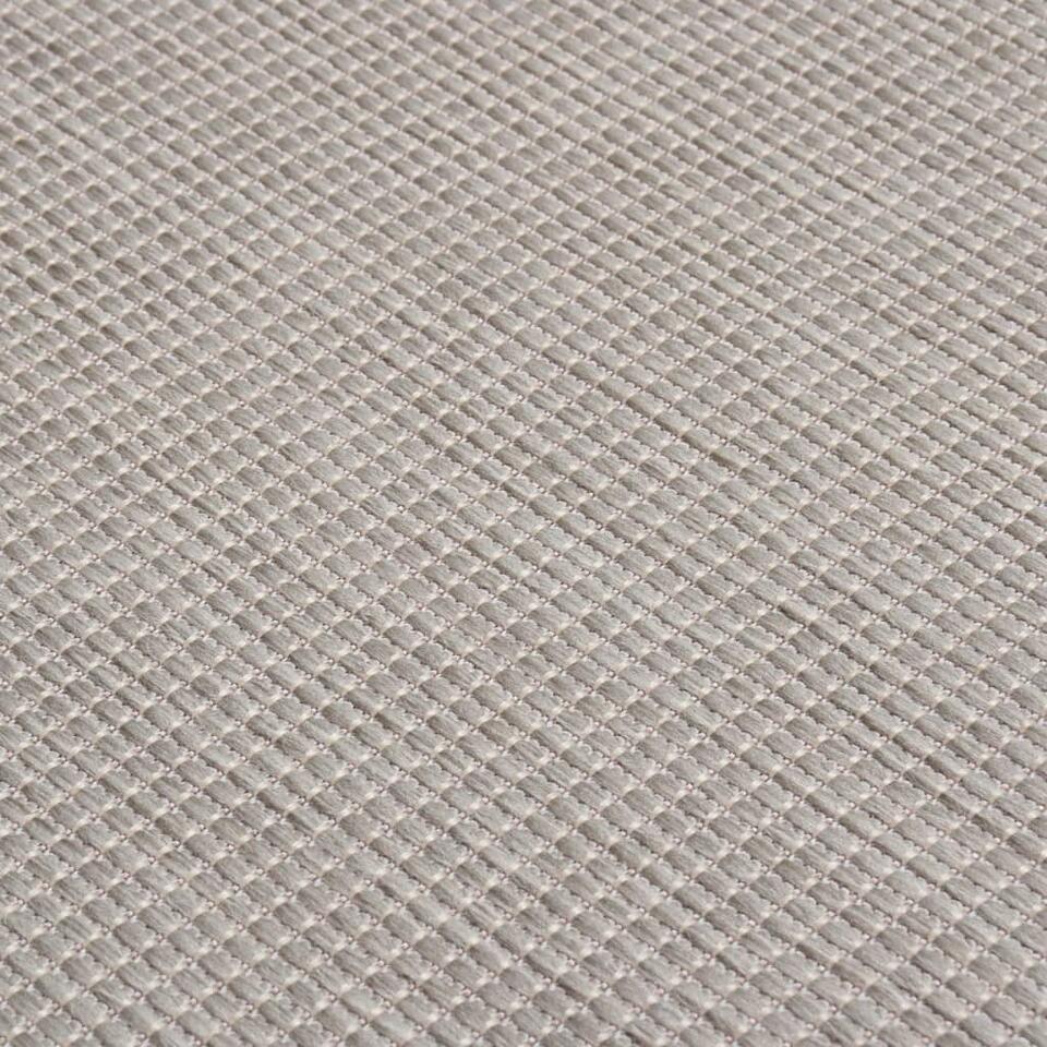  VidaXL - Buitenkleed - Taupe - Kunststof - 140 X 200 Cm