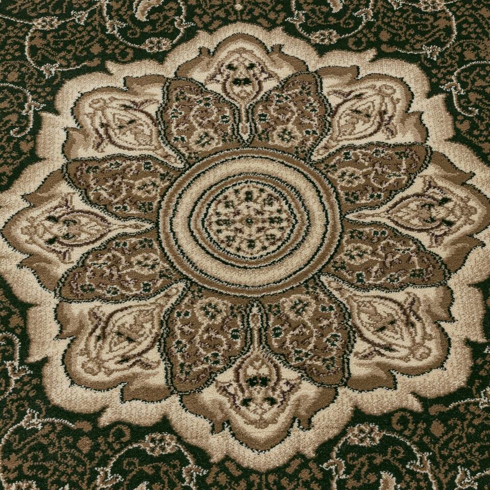  Isfahan Oosters Klassiek Laagpolig Vloerkleed Groen - 300x400 CM