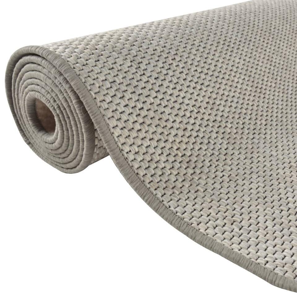  VidaXL - Tapijtloper - Taupe - Stof - 80 X 300 Cm
