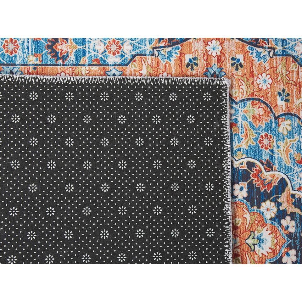  Beliani Loper - MIDALAM Blauw Polyester 80x200 Cm