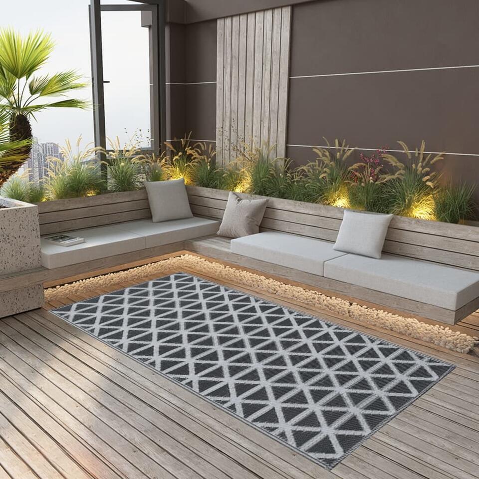  VidaXL Buitenkleed 190x290 Cm PP Zwart