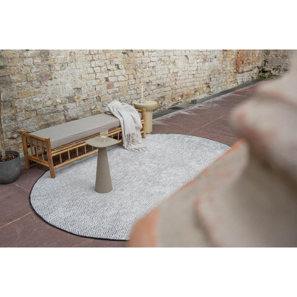  EVA Interior Ovaal Buitenkleed Dahl Zwart - 340 X 240 Cm